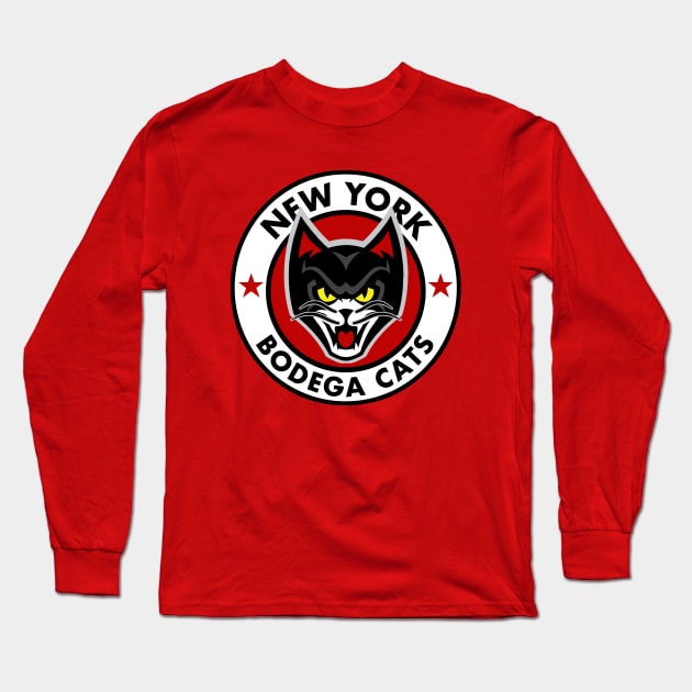 New York Bodega Cats Long Sleeve T-Shirt by PopCultureShirts